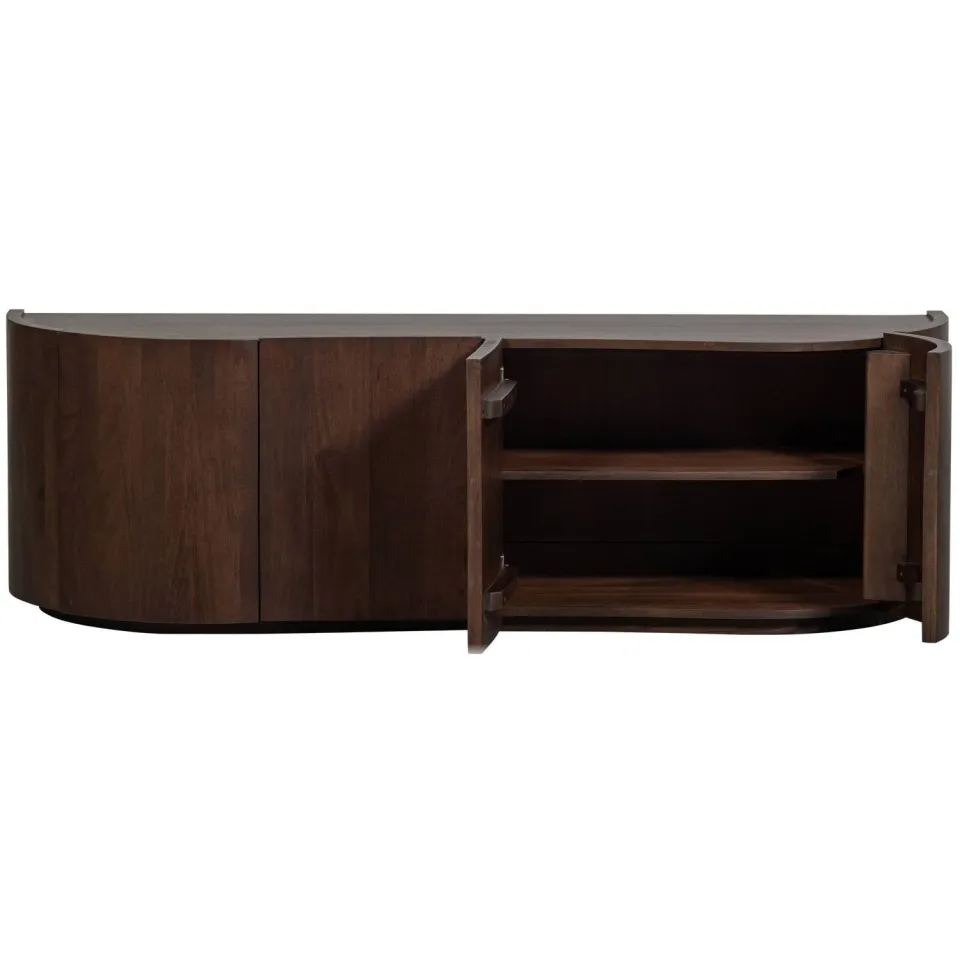 WOOOD Sense 4-deurs dressoir walnoot, foto 2