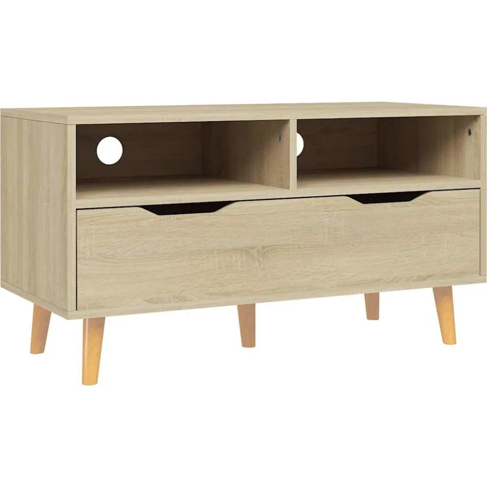 vidaXL Tv-meubel 90x40x48,5 cm bewerkt hout sonoma eikenkleurig, foto 3