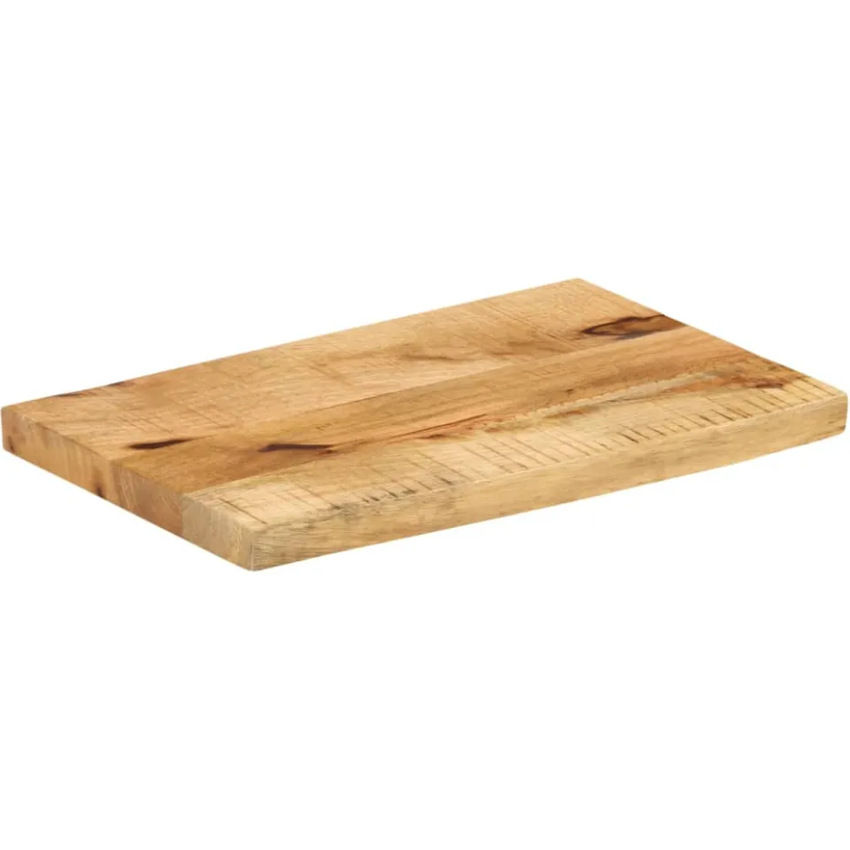 vidaXL Tafelblad met natuurlijke rand 60x30x2,5 cm massief mangohout Bruin