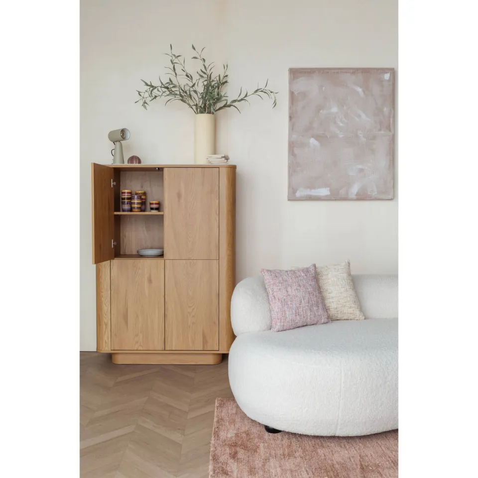 Housecraft Living Almira Kast Hout/ Marmerlook Naturel, foto 3