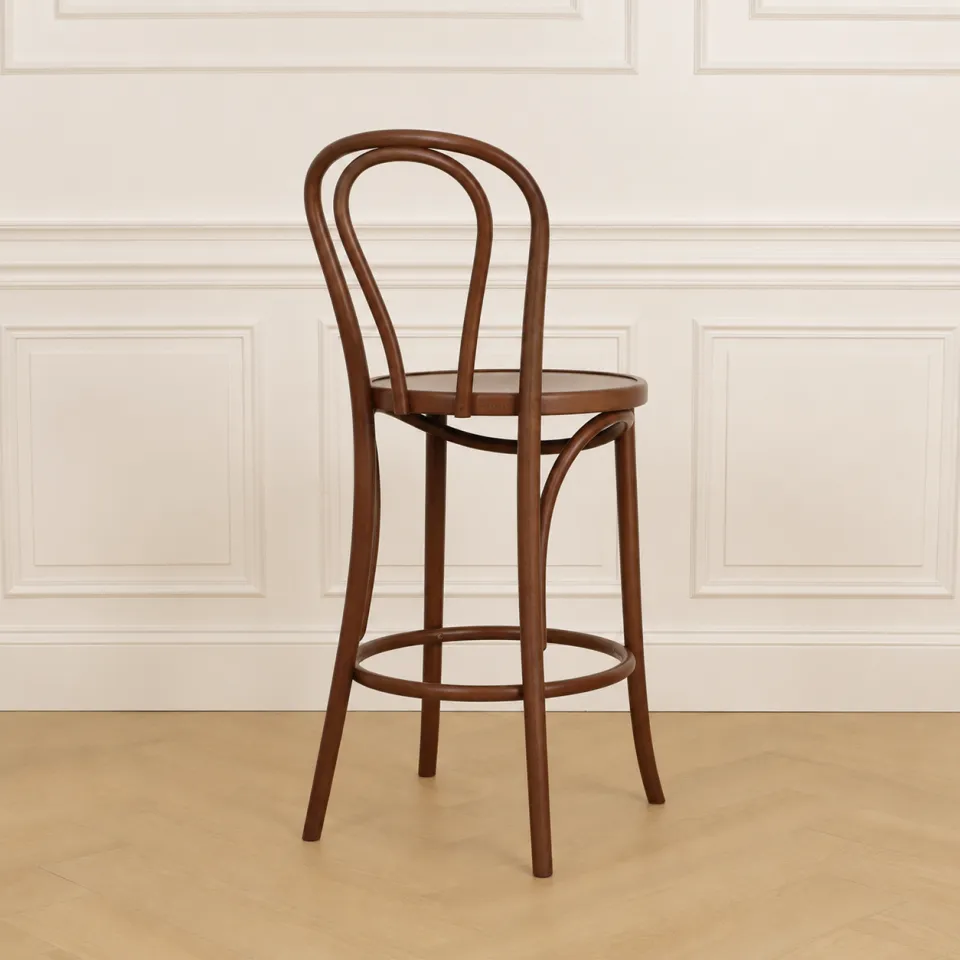 Fameg Vienna Thonet No. 18 houten barkruk walnoot - 65 cm, foto 3