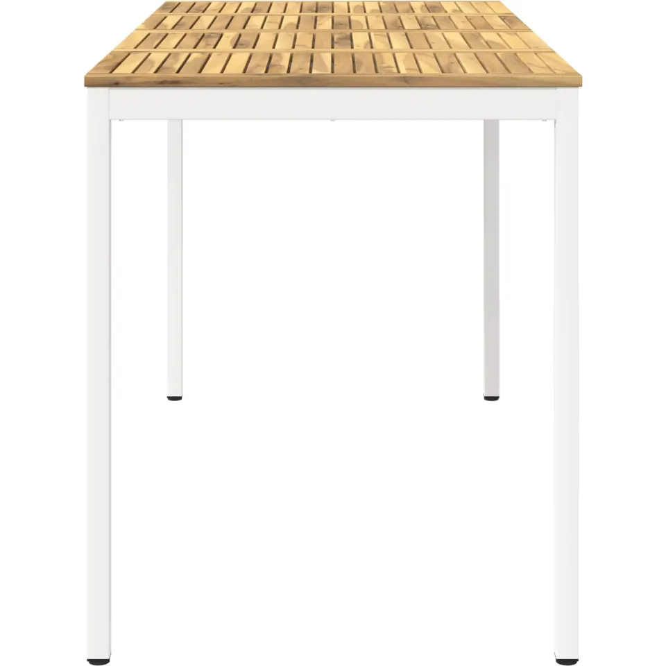 vidaXL Tuinbar Tafel NAARDEN Witgewassen 180 x 88,5 x 105 cm, foto 3