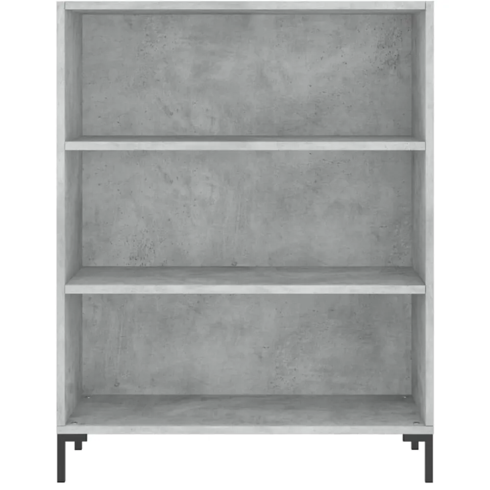 vidaXL Hoge kast 69,5x32,5x180 cm bewerkt hout betongrijs grijs, foto 4