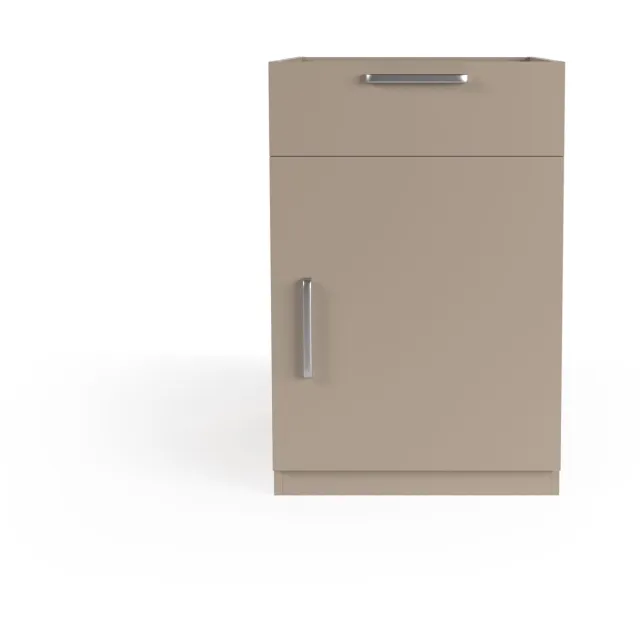Wasophoogte Keukenkast - Onderkast keuken - Module N4 - 700(D)*600(B)*910(H) mm - Taupe