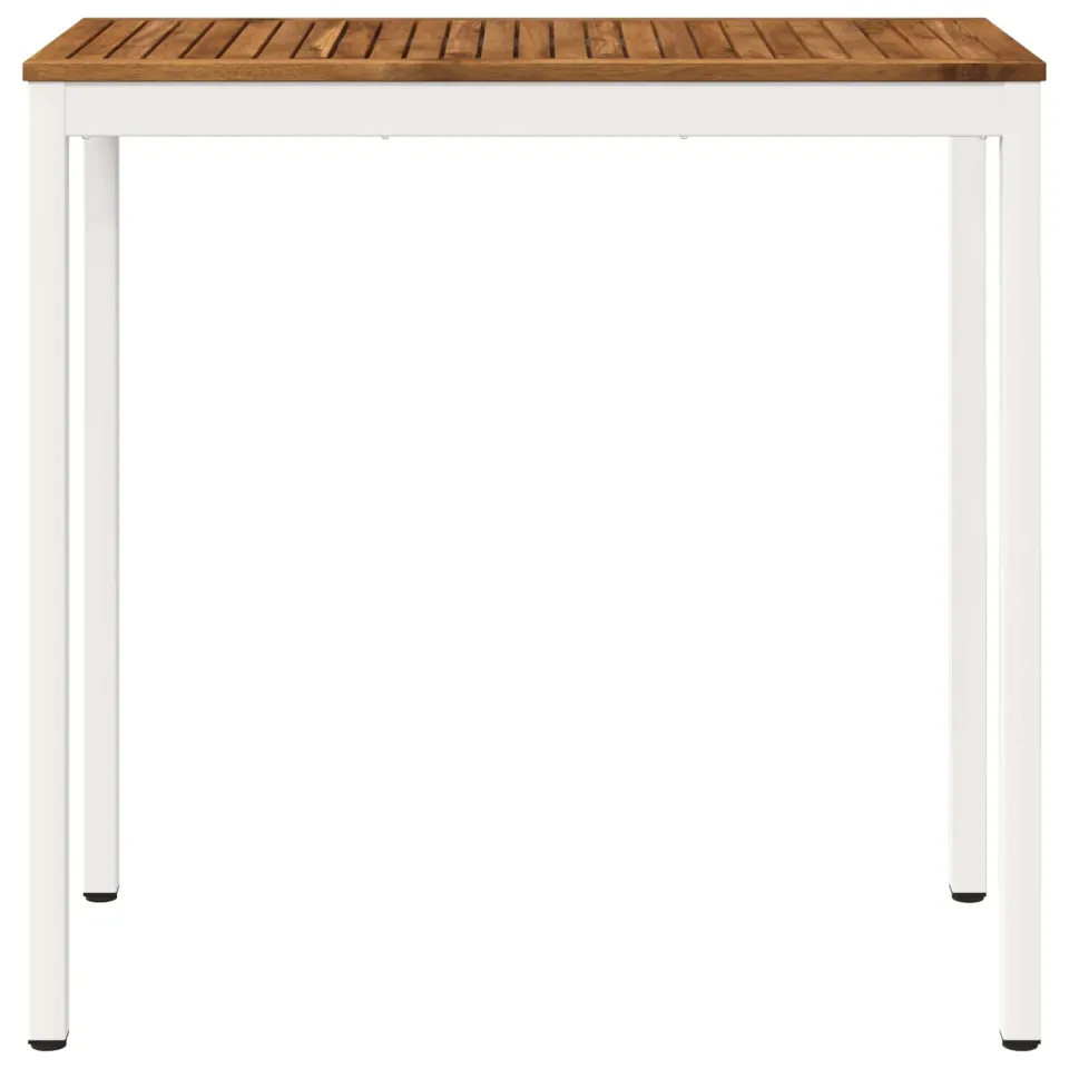 vidaXL Tuinbar Tafel NAARDEN Natuurlijk en Wit 108,5 x 55 x 105 cm Bruin
