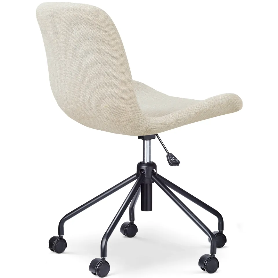 Nolon Nout-Fé bureaustoel cottonbeige - zwart onderstel, foto 3