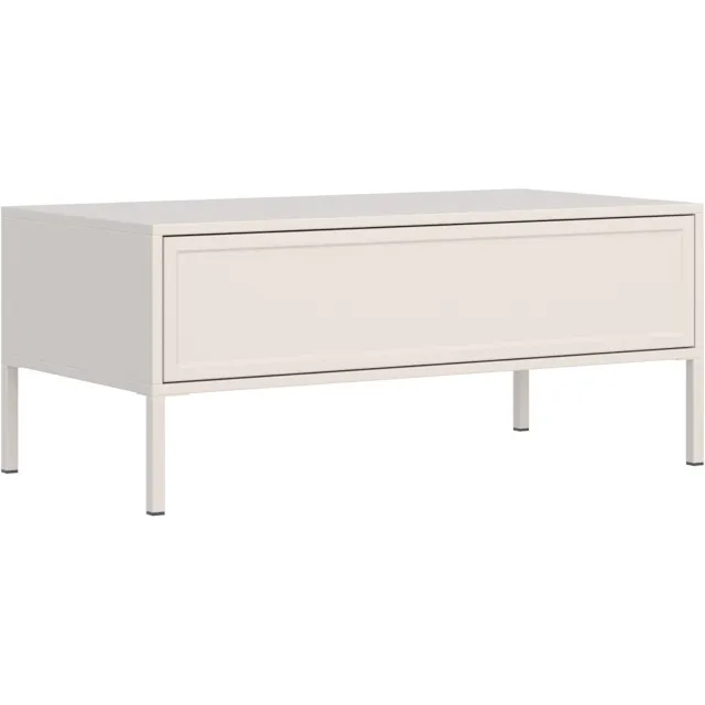 Selsey Velveto - Salontafel met lade, kasjmier, 100x50 cm kasjmiergrijs