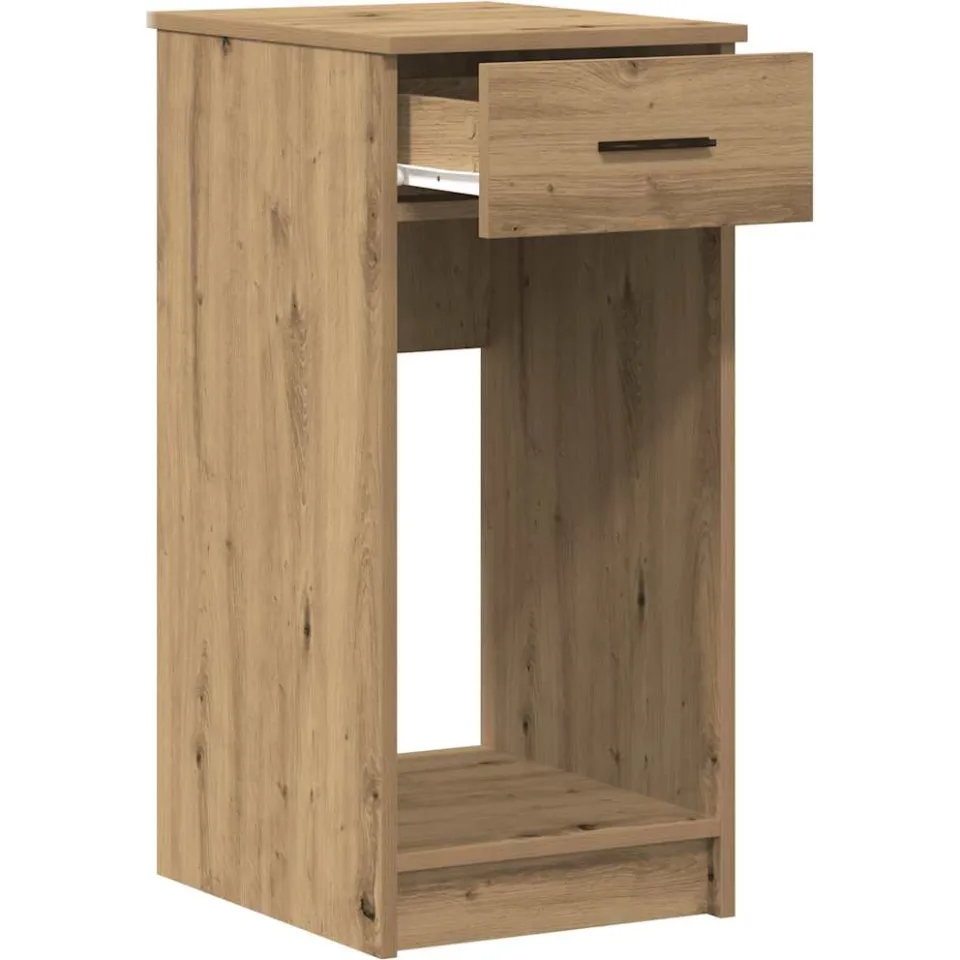 vidaXL Computertorenstandaard met lade 35x45x77 cm artisanaal eiken, foto 4