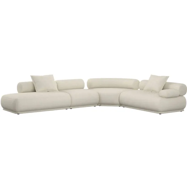 Zuiver 7,5-zitsbank rechts Rembrandt - beige