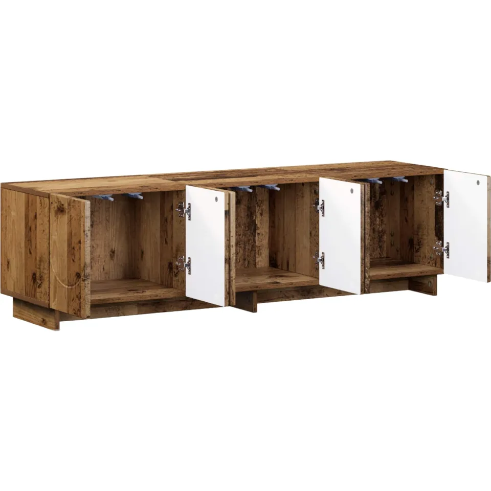 vidaXL tv-meubel 140 x 34,5 x 40 cm Oud hout Bewerkt hout Bruin