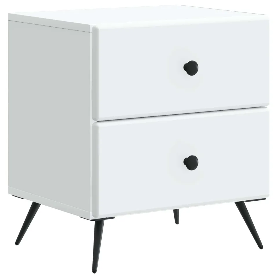 vidaXL Nachtkastje met lade Wit 43 x 34,5 x 47,5 cm Bewerkt hout, foto 4