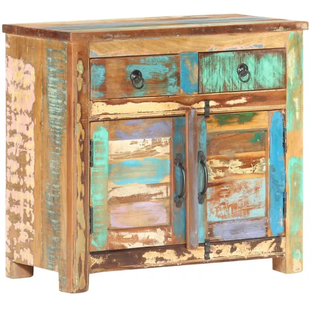 vidaXL Dressoir 70x35x65 cm massief gerecycled hout Meerkleurig
