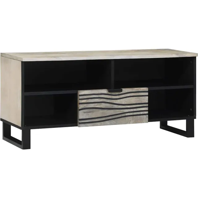 vidaXL TV Eenheden 100 x 33 x 46 cm Wit Bewerkt hout