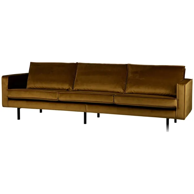 WOOOD Rodeo 3-zitsbank velvet honinggeel honey yellow