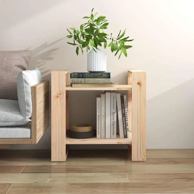 vidaXL Boekenkast/kamerscherm 60x35x57 cm massief grenenhout bruin, foto 2