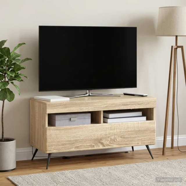 vidaXL LED tv-meubel Sonoma Eiken Bewerkt hout, foto 2