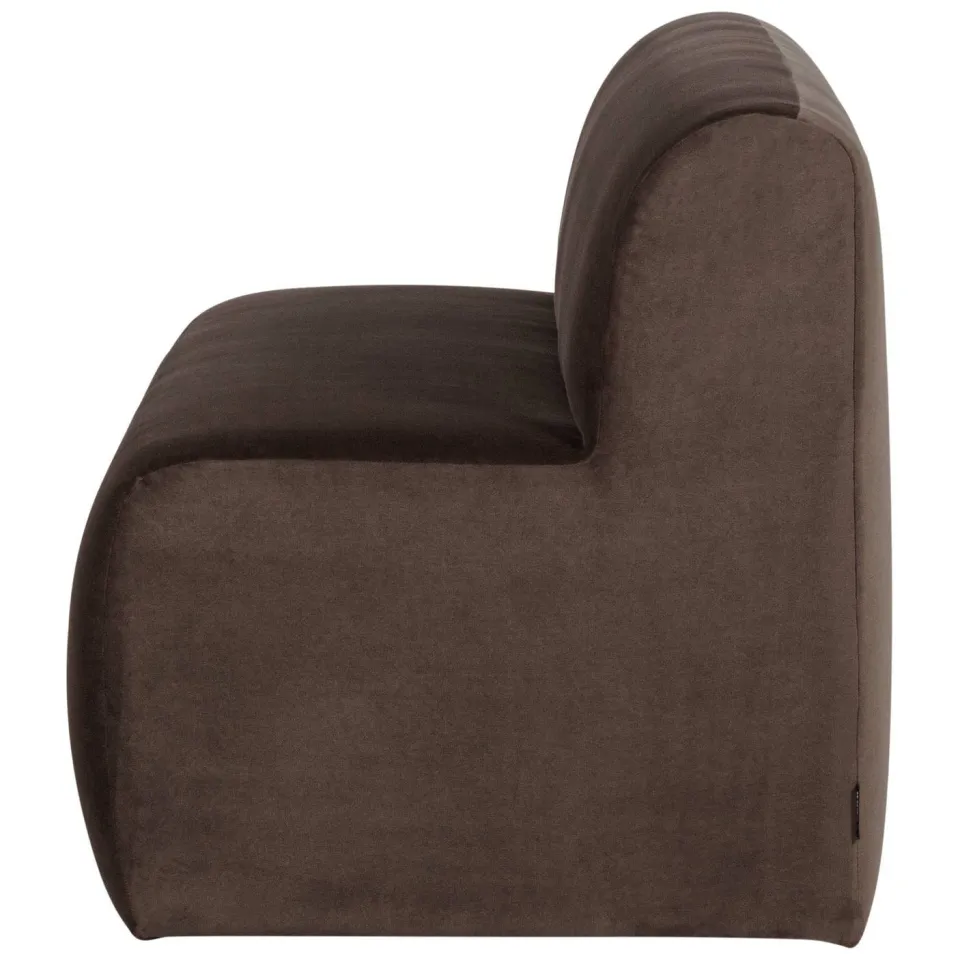 WOOOD Mojo Base eetbank rugleuning donkerzand bruin, foto 2