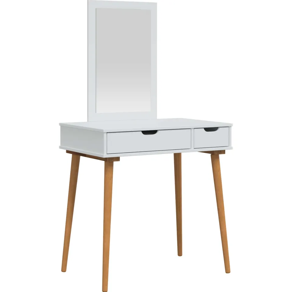 vidaXL Toilettafel Set FAUSKE 2 st Wit 76 x 50 x 143 cm, foto 3