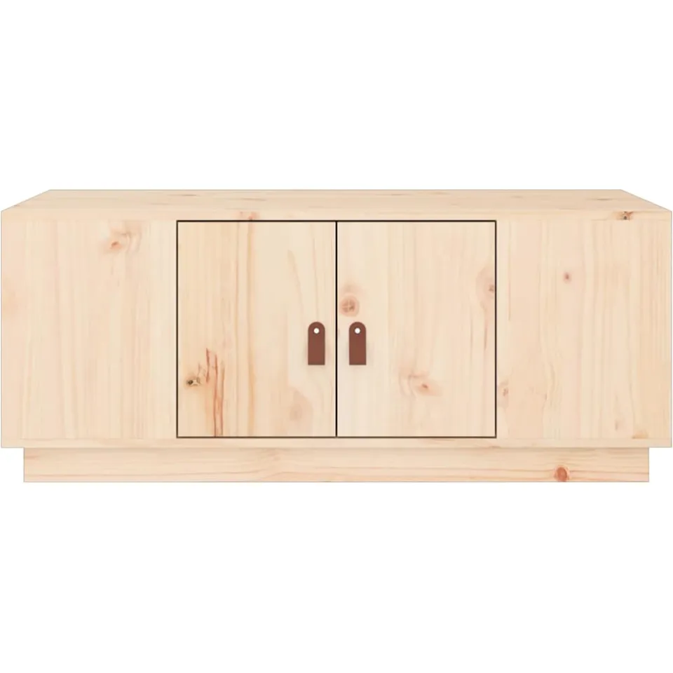 vidaXL Salontafel 100x50x41 cm massief grenenhout bruin, foto 4