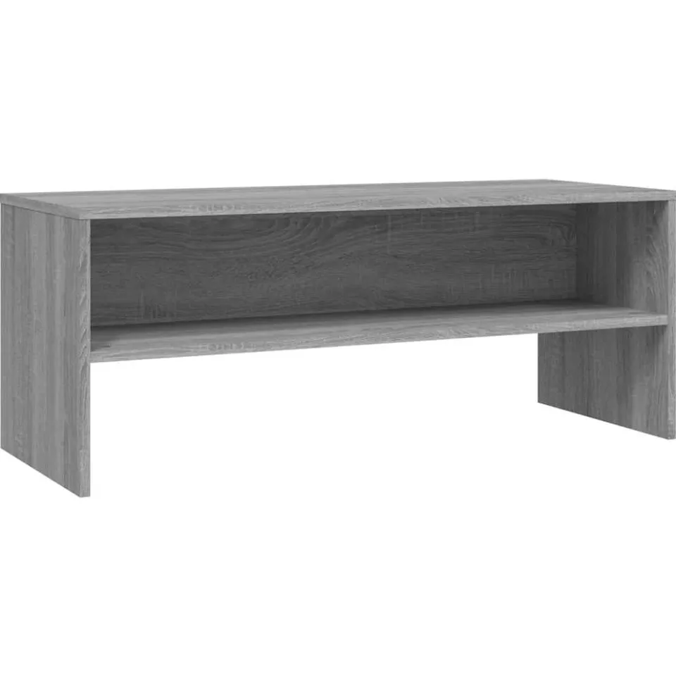 vidaXL Tv-meubel 100x40x40 cm bewerkt hout grijs sonoma eikenkleurig, foto 3