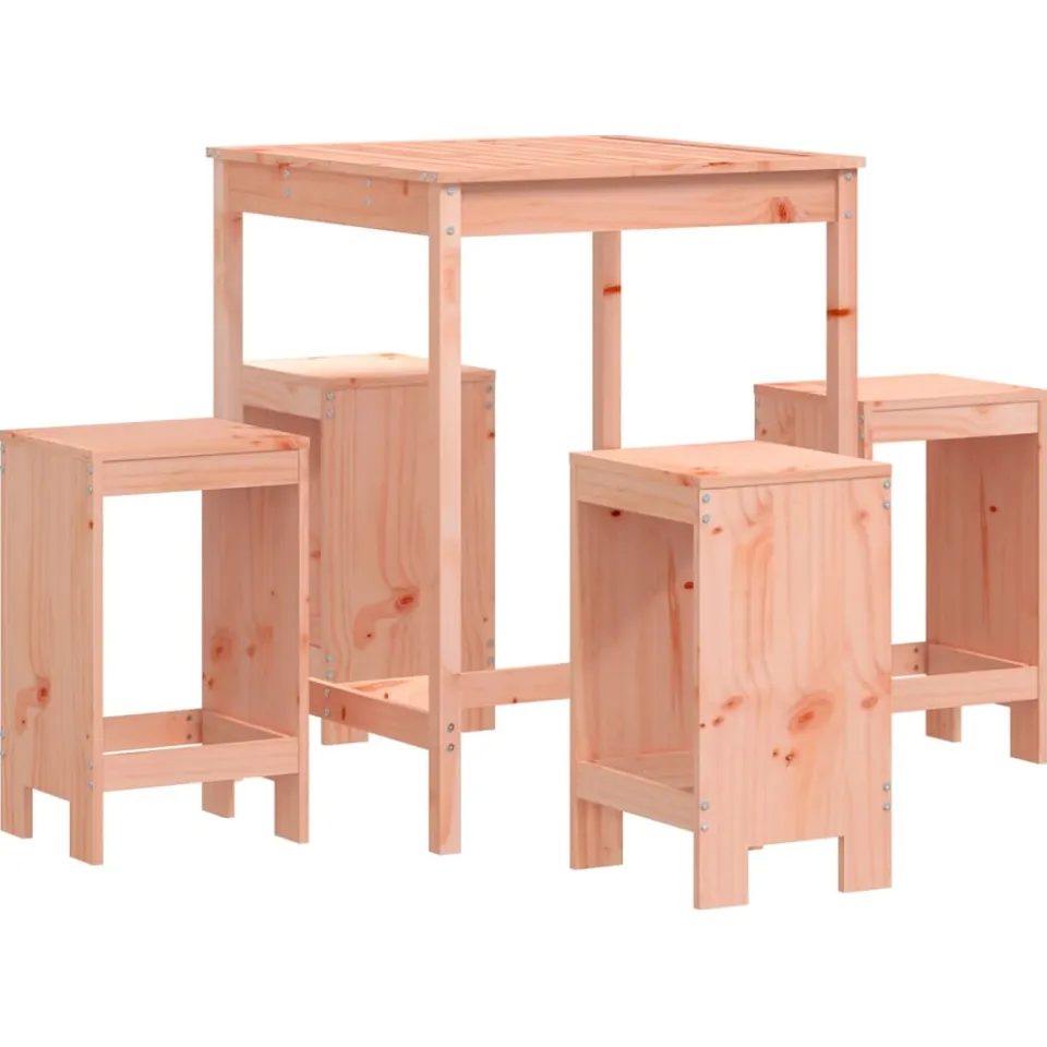 vidaXL 5-delige Tuinset massief douglashout bruin, foto 4
