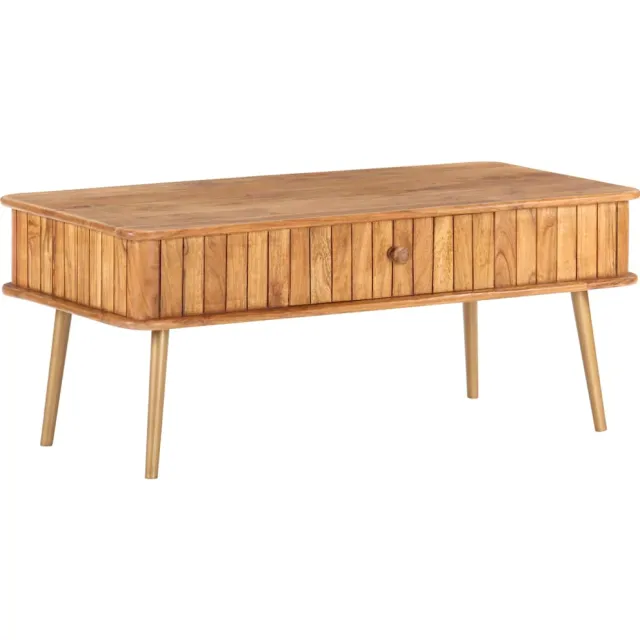 vidaXL Salontafel 100x50x40 cm massief acaciahout Bruin