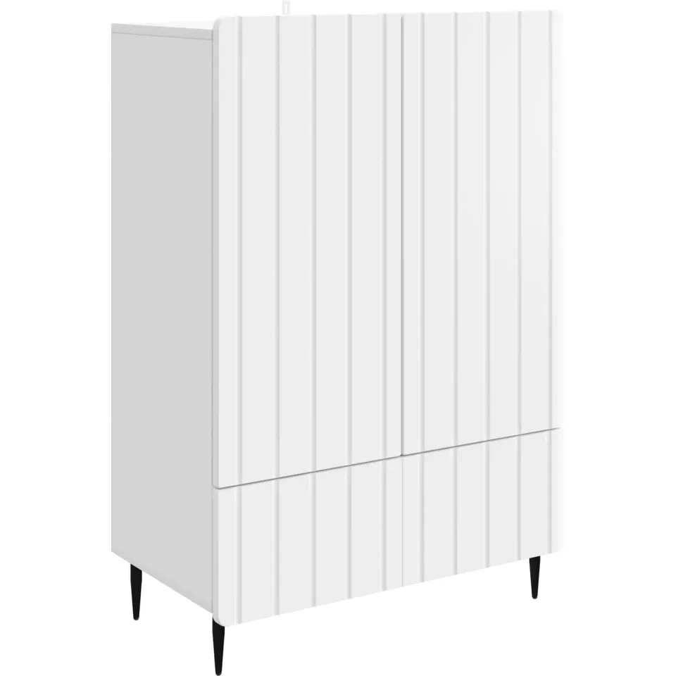 vidaXL Dressoir Wit 66 x 34,5 x 97 cm Bewerkt hout