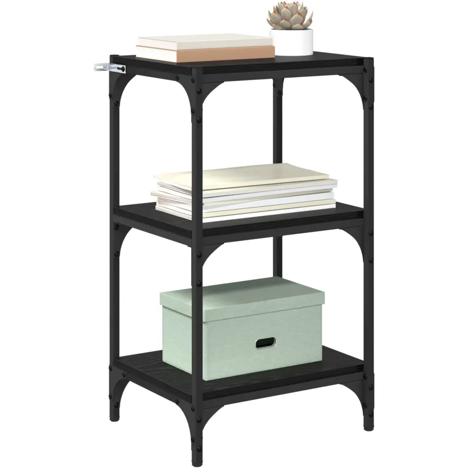 vidaXL Boekenkast Zwart eiken 40 x 33 x 70,5 cm