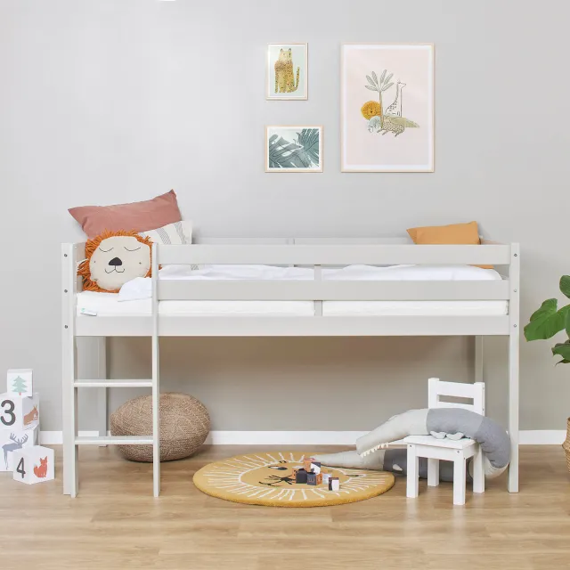 Hoppekids halfhoogslaper Eco Comfort (90x200 cm) Dove Grey