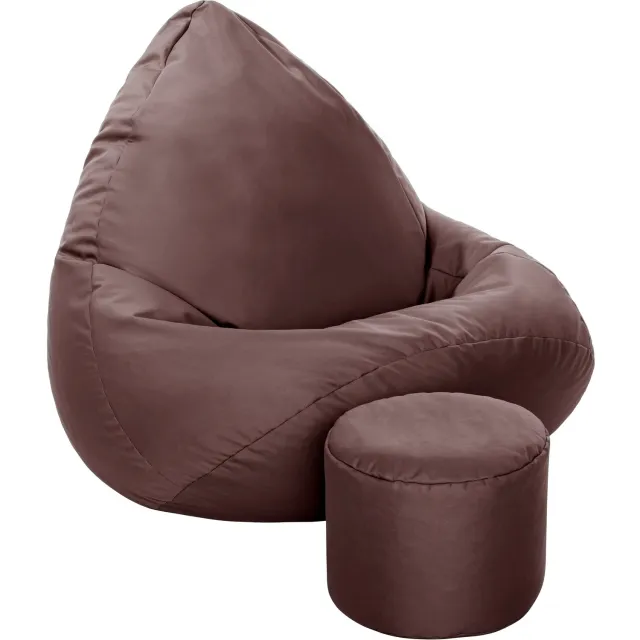 Cronen Sako Poef XL Bruin - Comfortabel & Waterafstotend