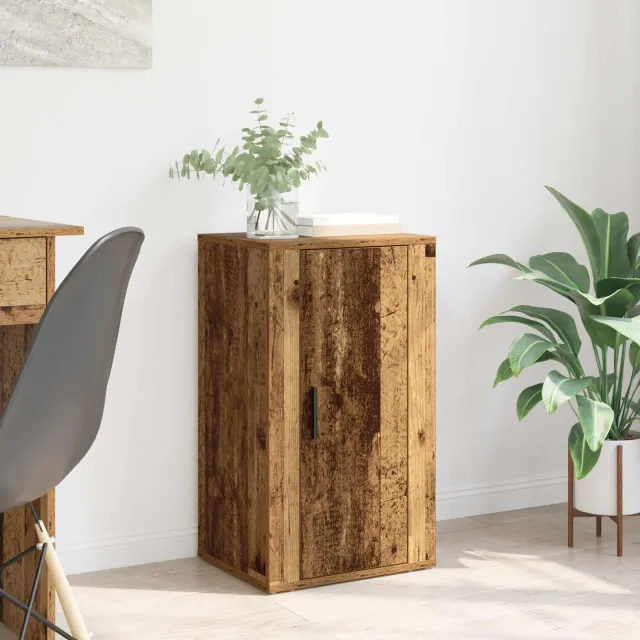 vidaXL Dressoir Oudhout 40 x 33 x 70 cm Bewerkt hout Bruin