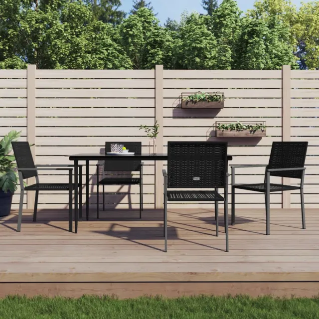 vidaXL 5-delige Tuinset poly rattan en staal, foto 2