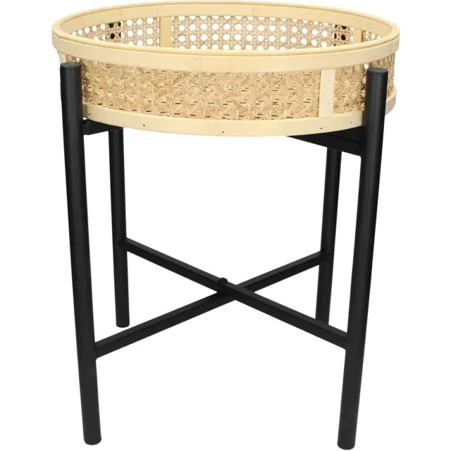 SVJ Home Decorations Mensa Tafel - H42 x Ø40 cm - Metaal - Natuurlijk