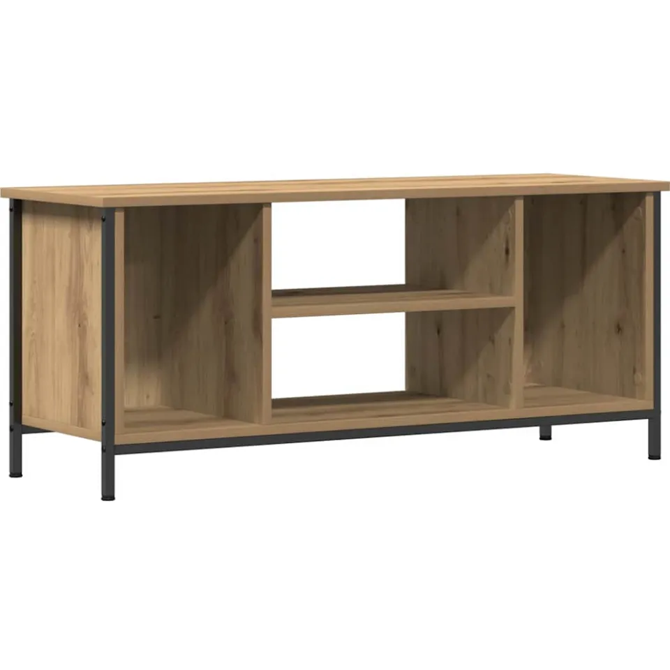 vidaXL TV-kast 102 x 35 x 45 cm Artisan Eiken Bewerkt hout Bruin