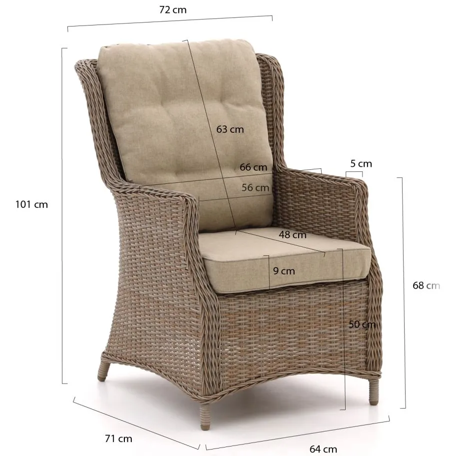Intenso Furniture Intenso Milano dining lounge tuinstoel taupe, foto 2