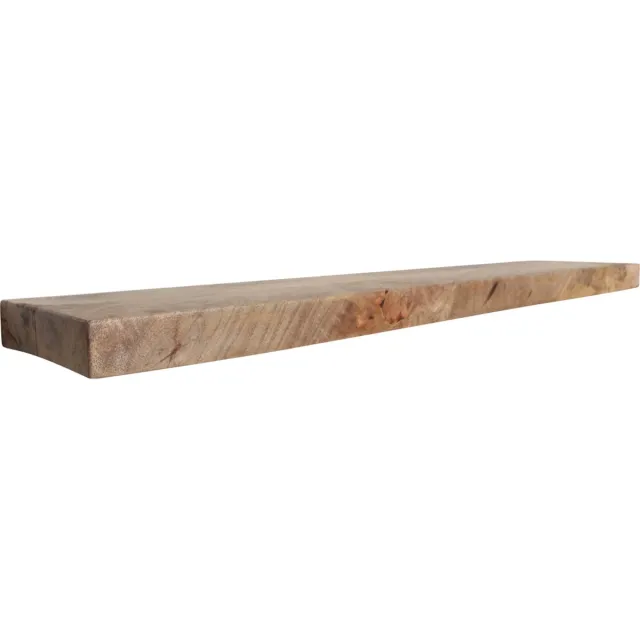 Raw Materials Wandplank zwevend - Natuurlijk mangohout Bruin