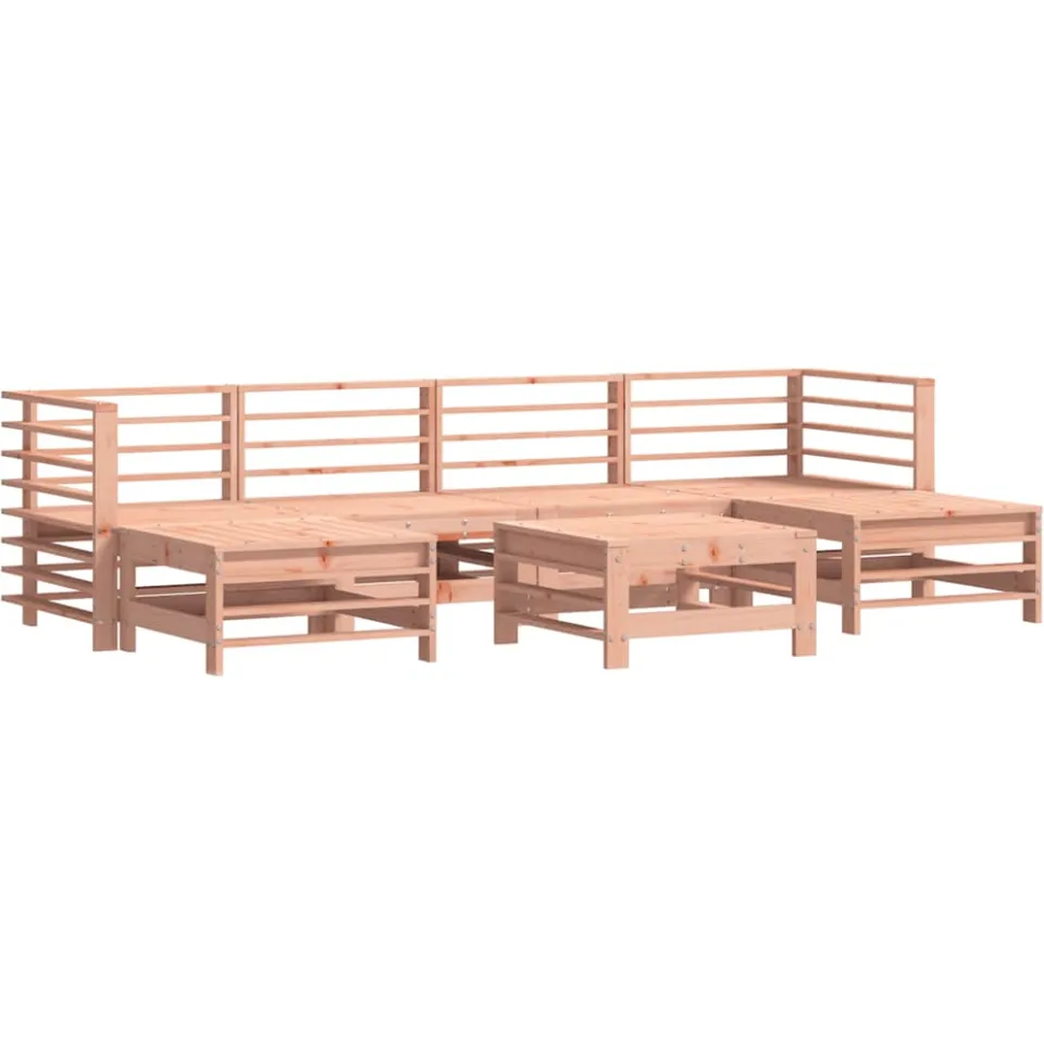 vidaXL 7-delige Loungeset massief douglashout bruin, foto 3