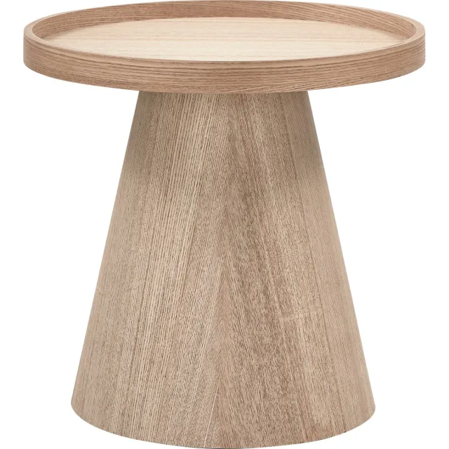 WOOOD Maud Bijzettafel - Hout - Naturel - 38x39x39