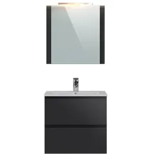 T-bath Badmeubelset Milenio 60cm Grijs Glanzend, foto 3