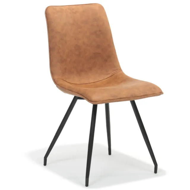 stoel Jari cognac Bruin
