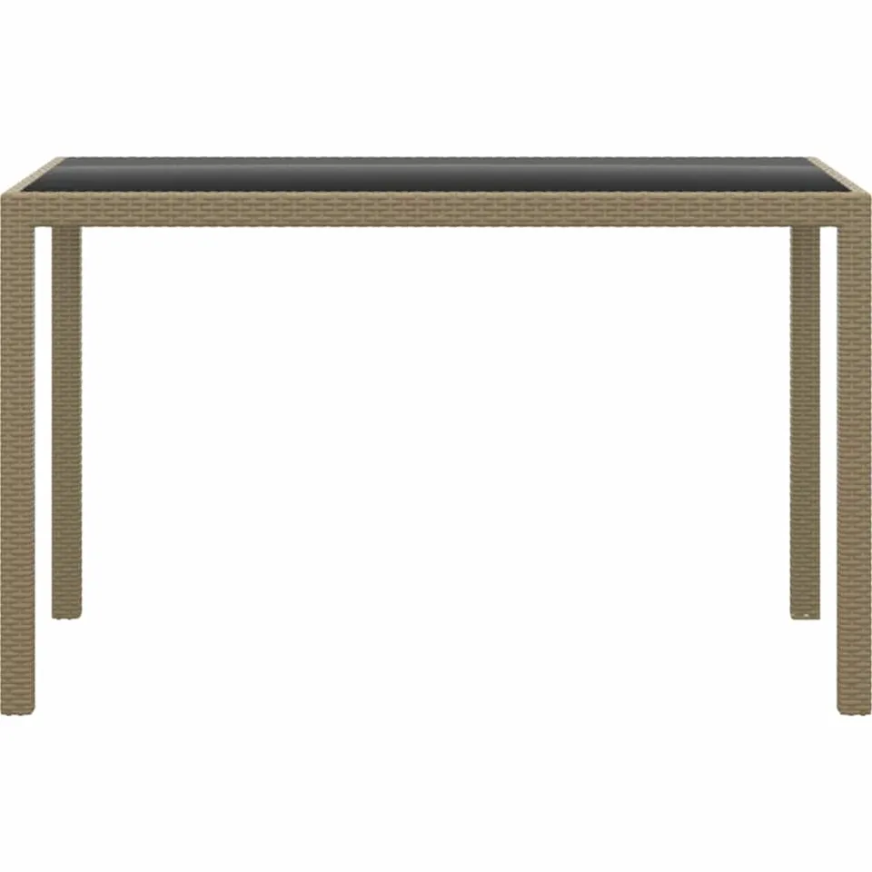vidaXL 3-delige Tuinset met kussens poly rattan beige, foto 4