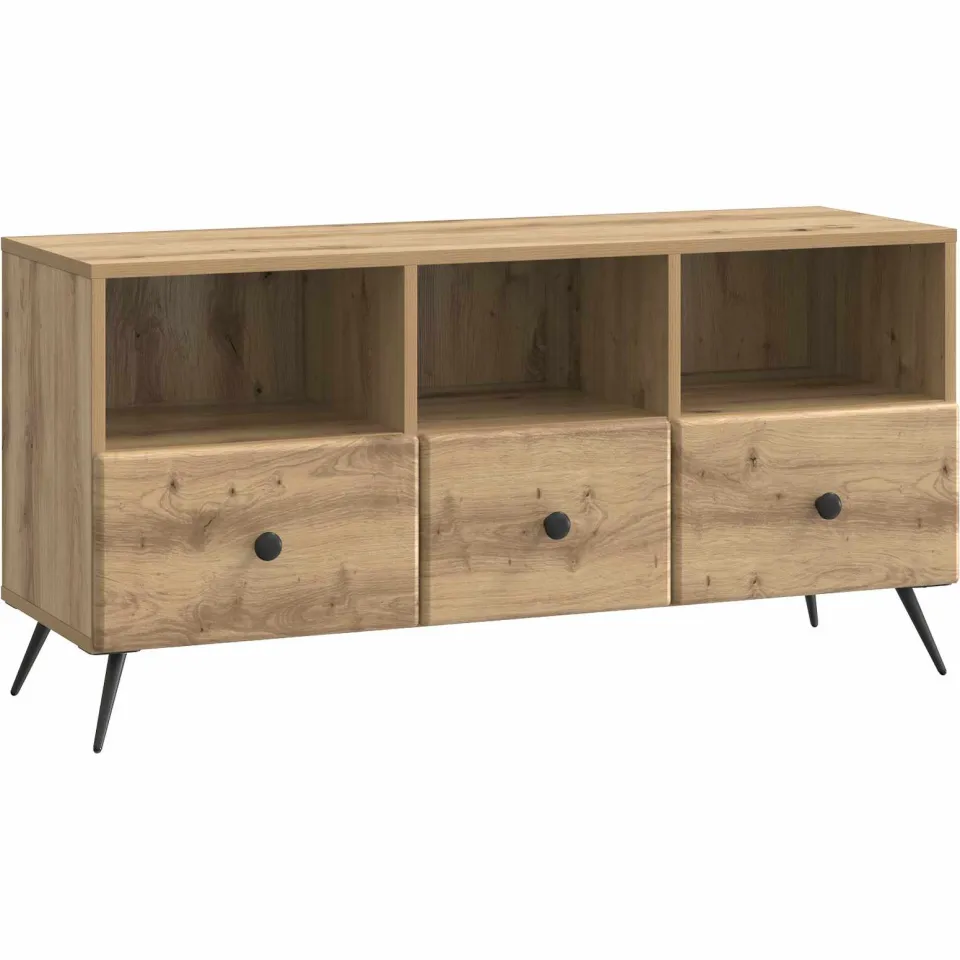 vidaXL TV-kast 102 x 34,5 x 50 cm Artisanaal eiken Bewerkt hout, foto 3