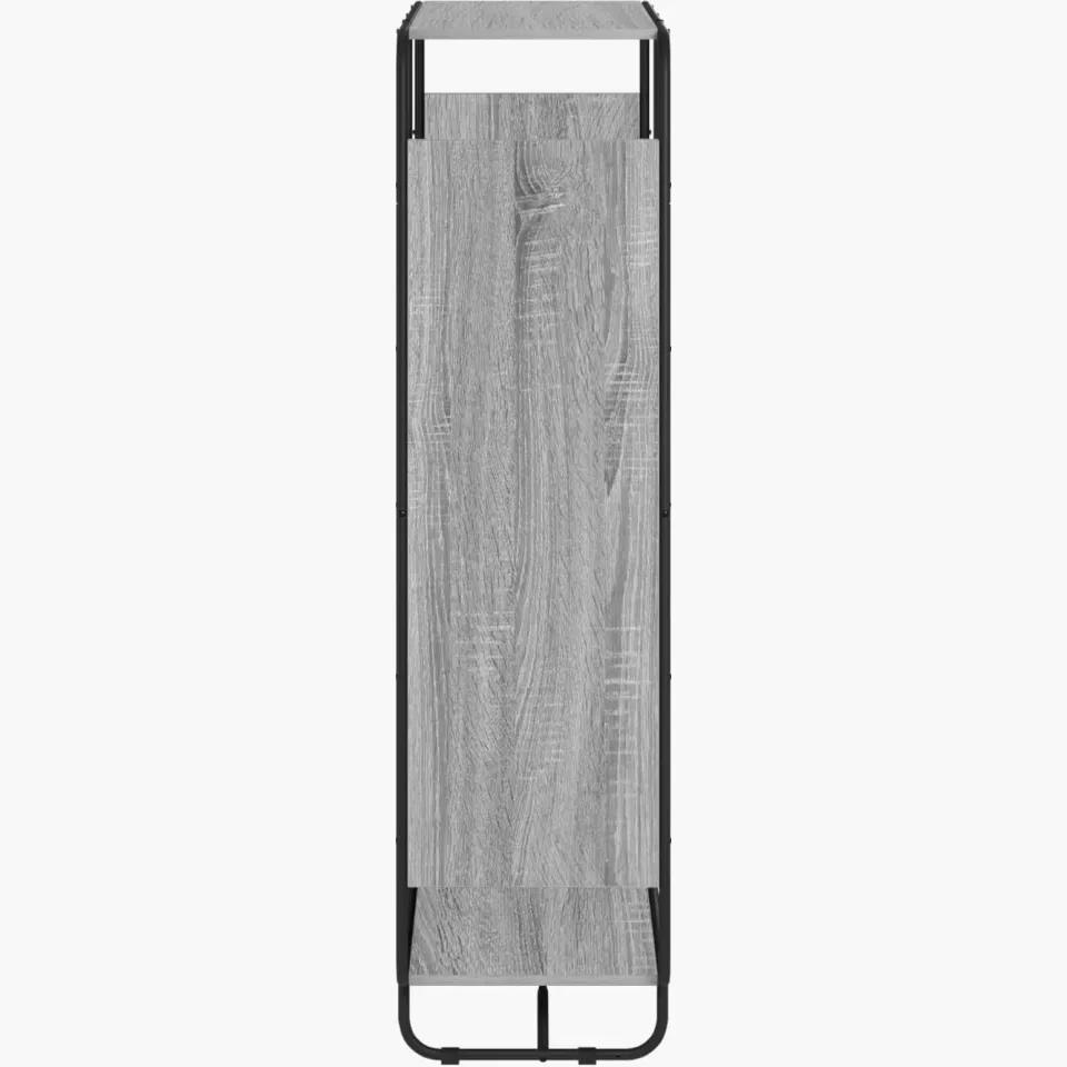 vidaXL Hoge kast Grijs Sonoma 93.5 x 37.5 x 144 cm Bewerkt hout, foto 4