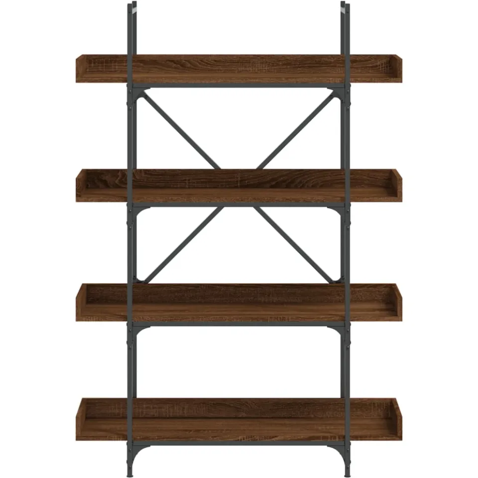 vidaXL Bookcase 4-laags Medium Brown Oak, foto 4