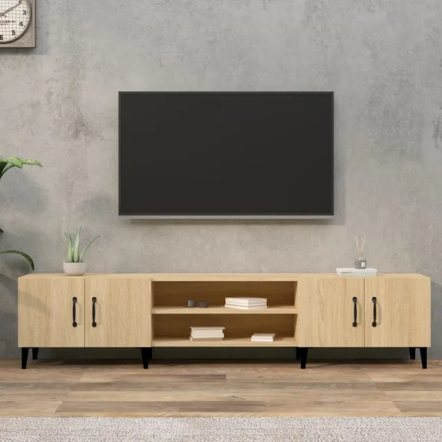 vidaXL Tv-meubel Sonoma eiken 180x31,5x40 cm bewerkt hout, foto 2