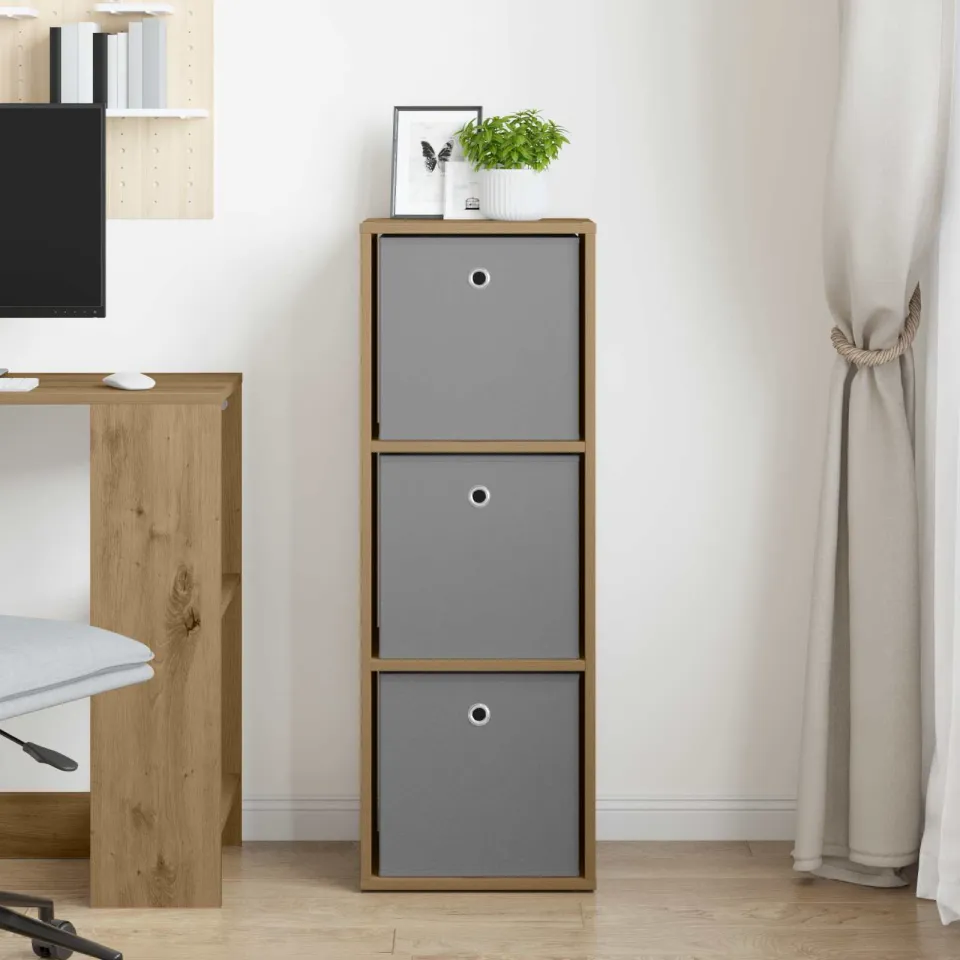 vidaXL Dressoir Artisan Eiken 35 x 32 x 99,5 cm, foto 3