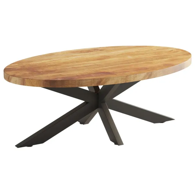 salontafel Otis ovaal bruin