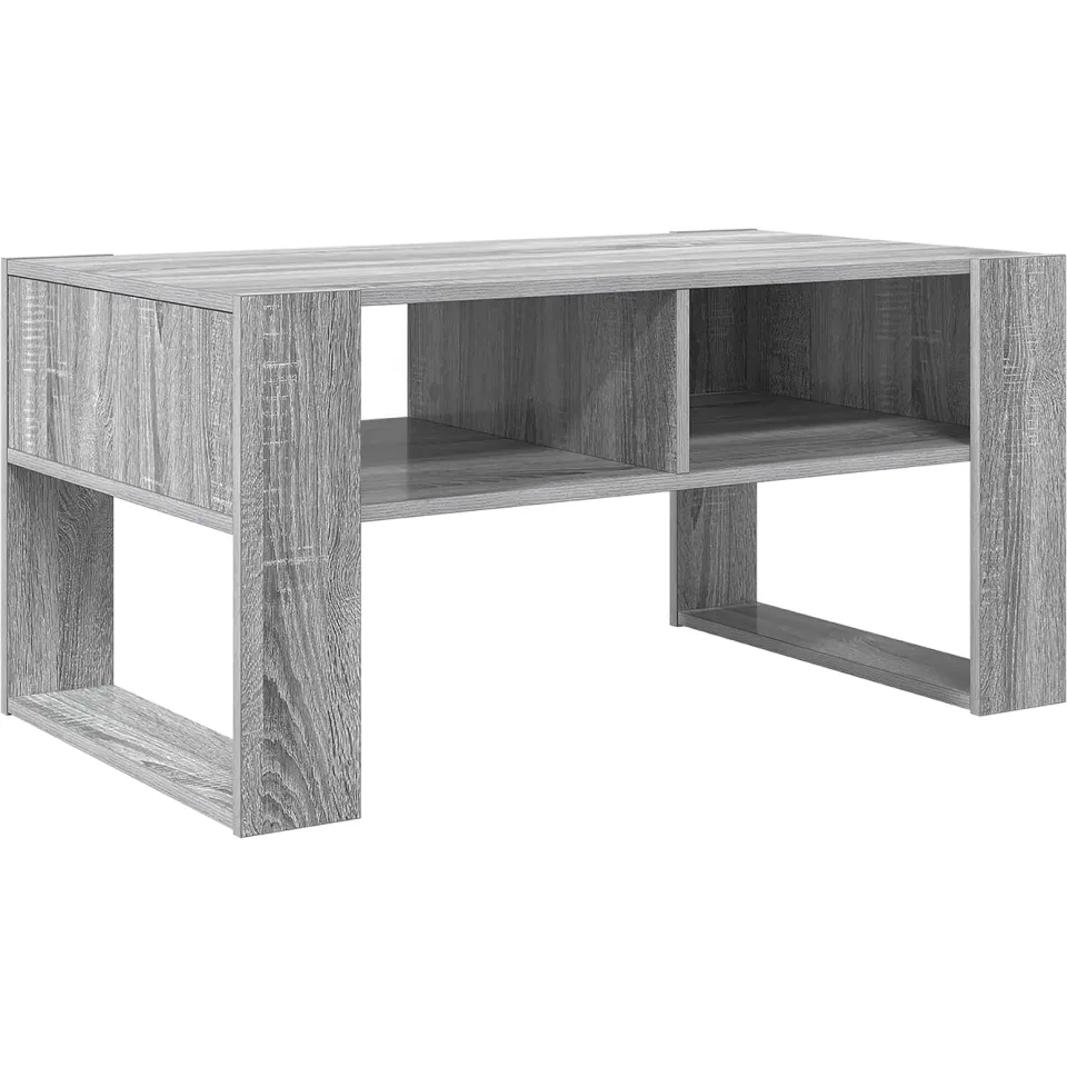 vidaXL Salontafel Grijs Sonoma 92 x 53 x 45 cm Bewerkt hout