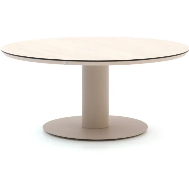Bellagio tuinmeubelen Bellagio La Fonte low dining tuintafel ø 150cm Taupe