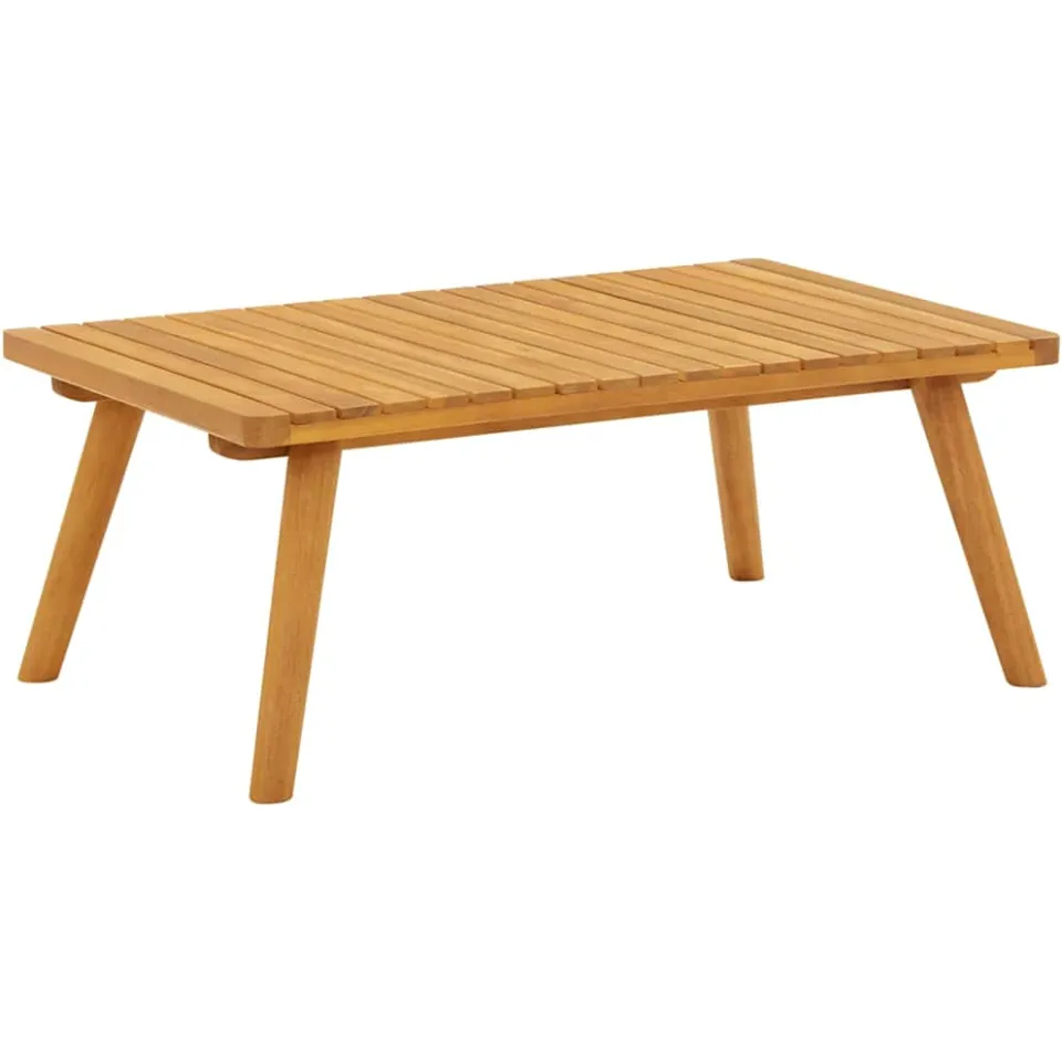 vidaXL 11-delige Loungeset met kussens massief acaciahout Bruin